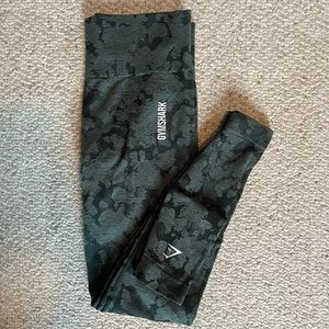 Green Camo Gymshark Leggings